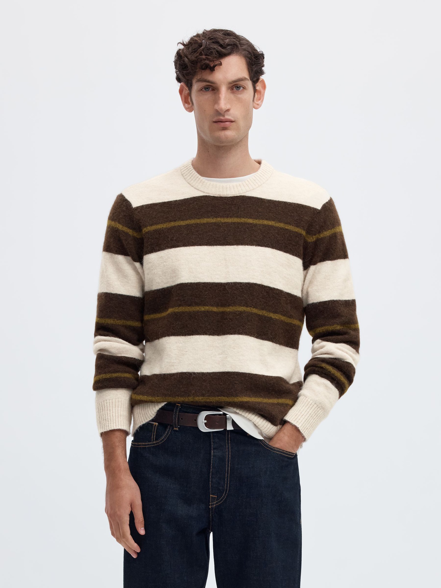 Maglia Uomo Selected RAI LS KNIT REG CREW NECK 