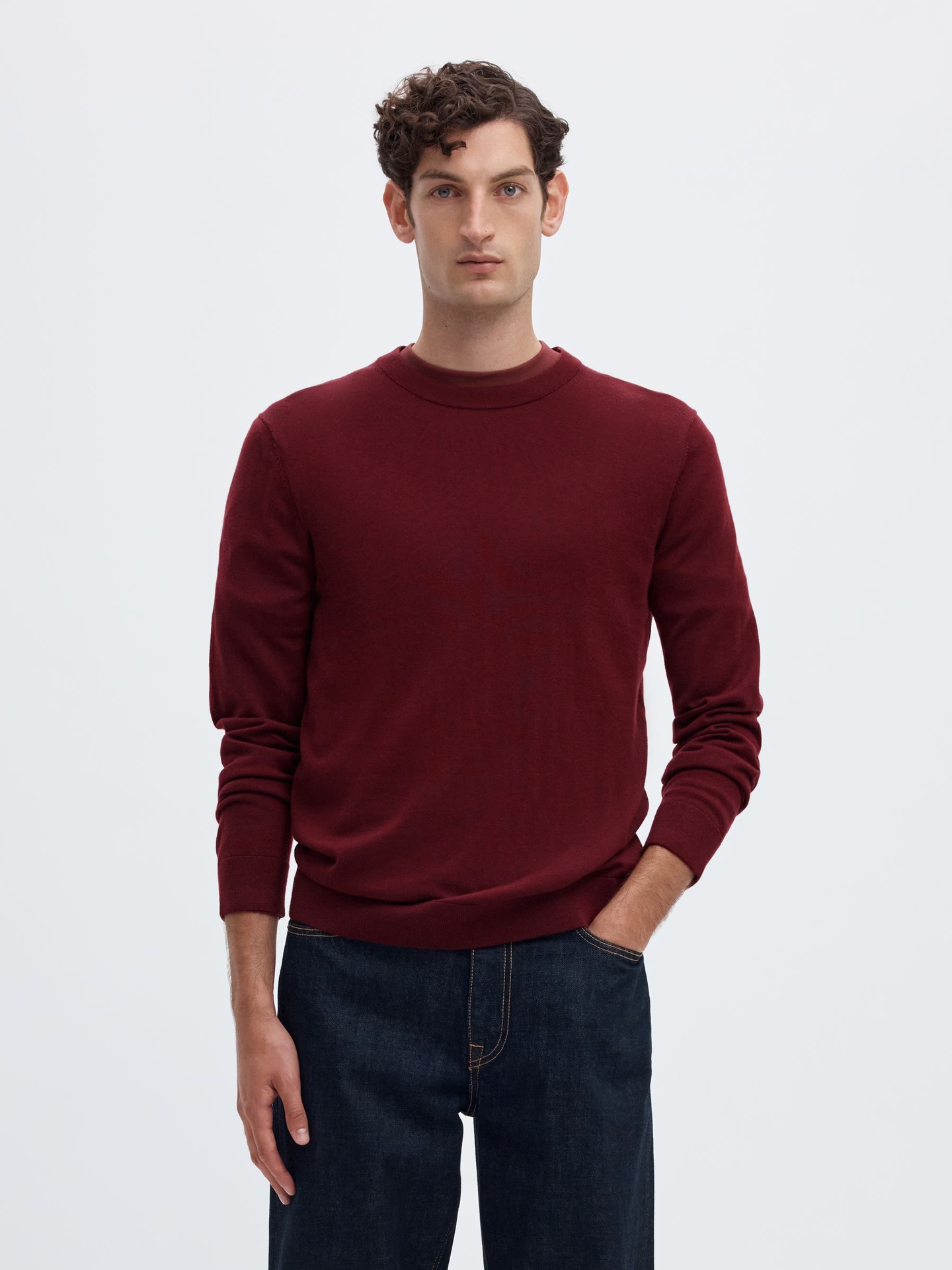 Maglia Uomo Selected TRAY LS KNIT REG MERINO 