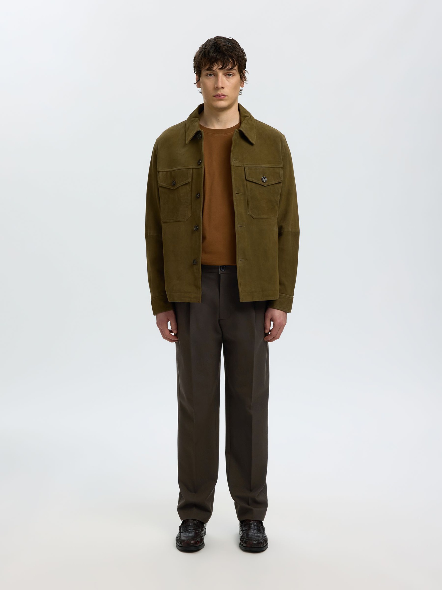 Mannenbroek Selected losse vinn flex