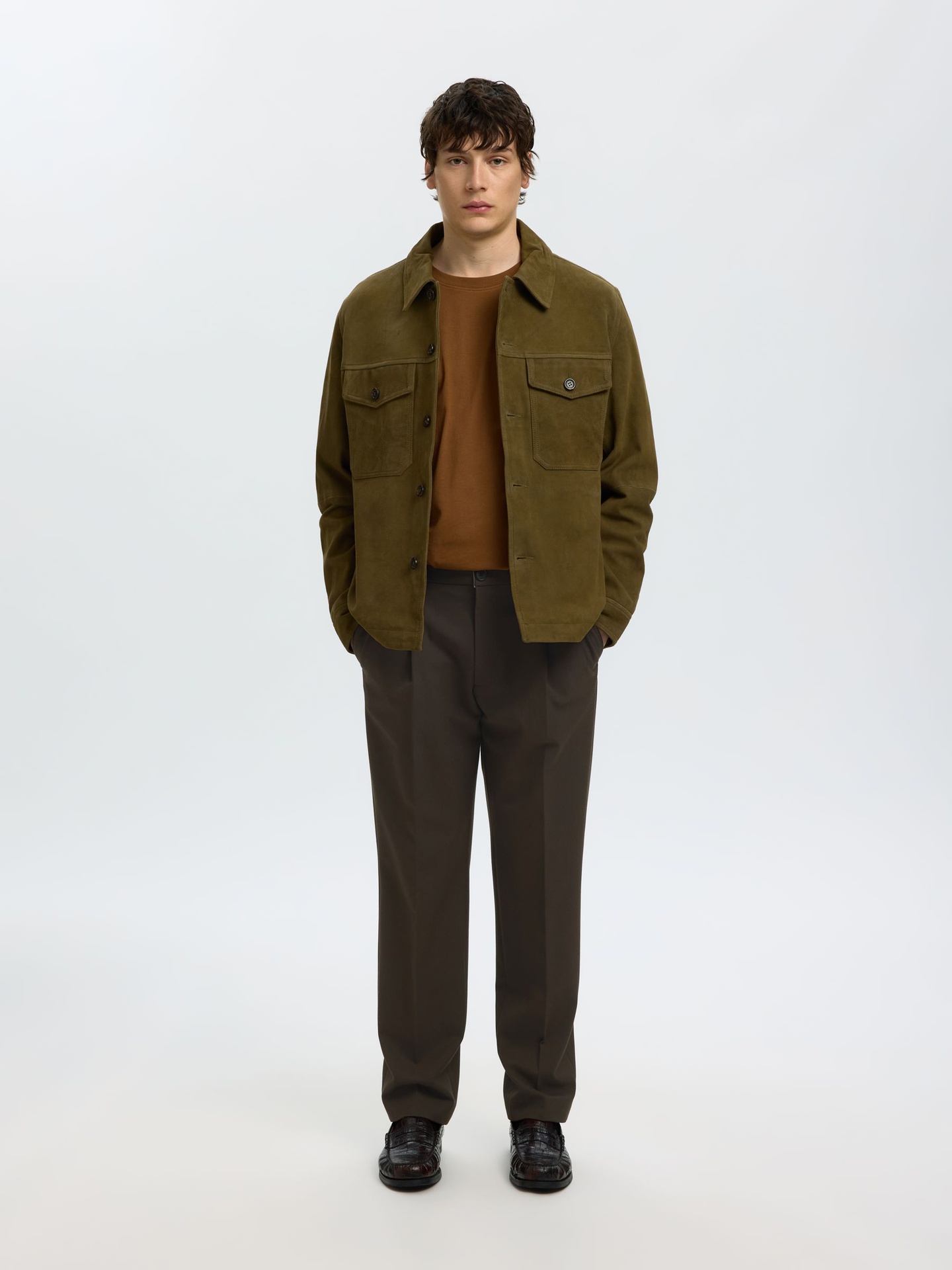 Mannenbroek Selected losse vinn flex
