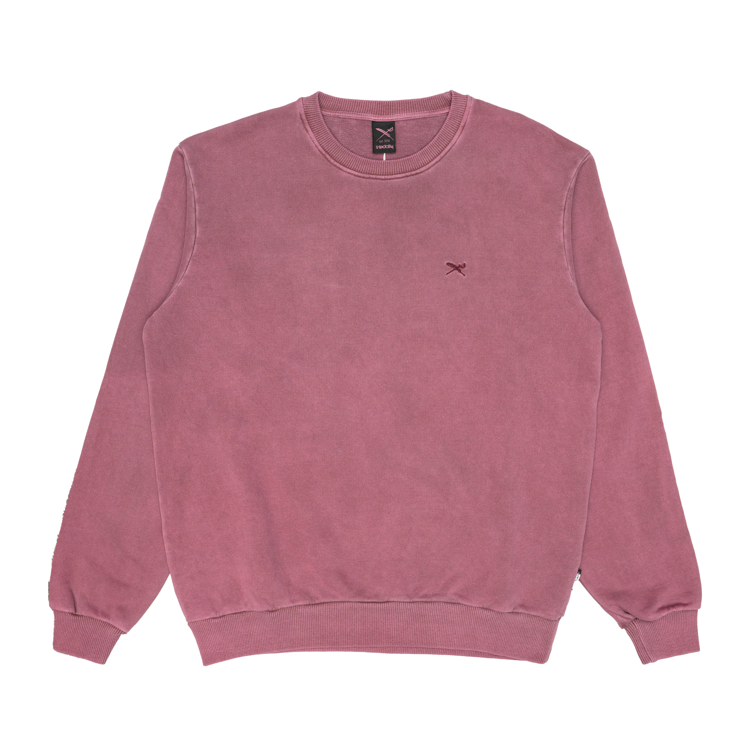 Felpa Uomo Iriedaily Vintage Dye Dark Berry 