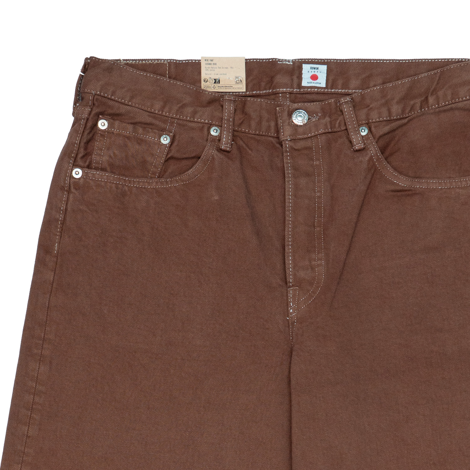 Jeans Uomo Edwin Wide Pant brown overdyed 