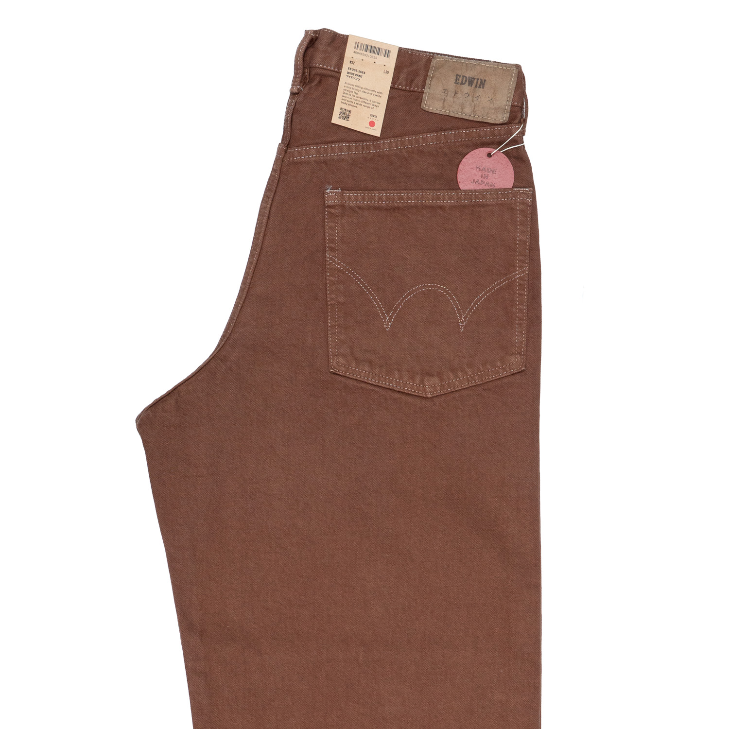 Jeans Uomo Edwin Wide Pant brown overdyed 