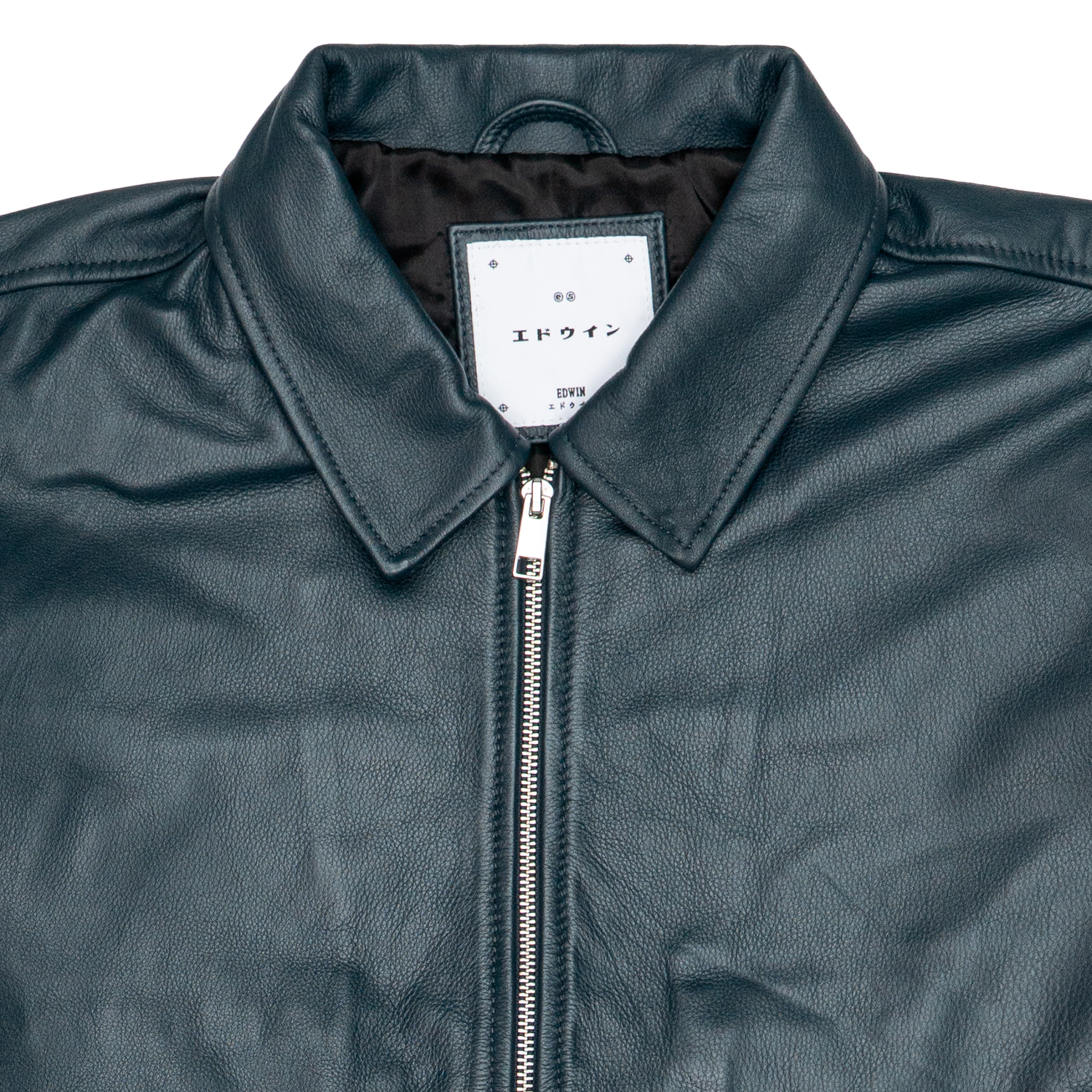 Giacca in Pelle Uomo Edwin Dogma Dark Navy 