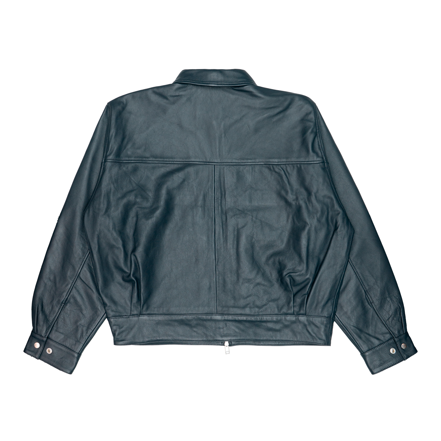 Giacca in Pelle Uomo Edwin Dogma Dark Navy 