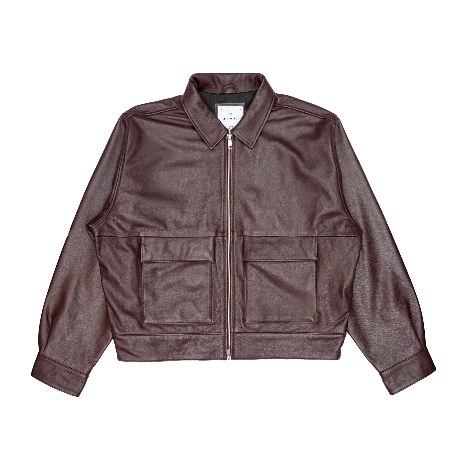 Herren Lederjacke Edwin Dogma braun burgund