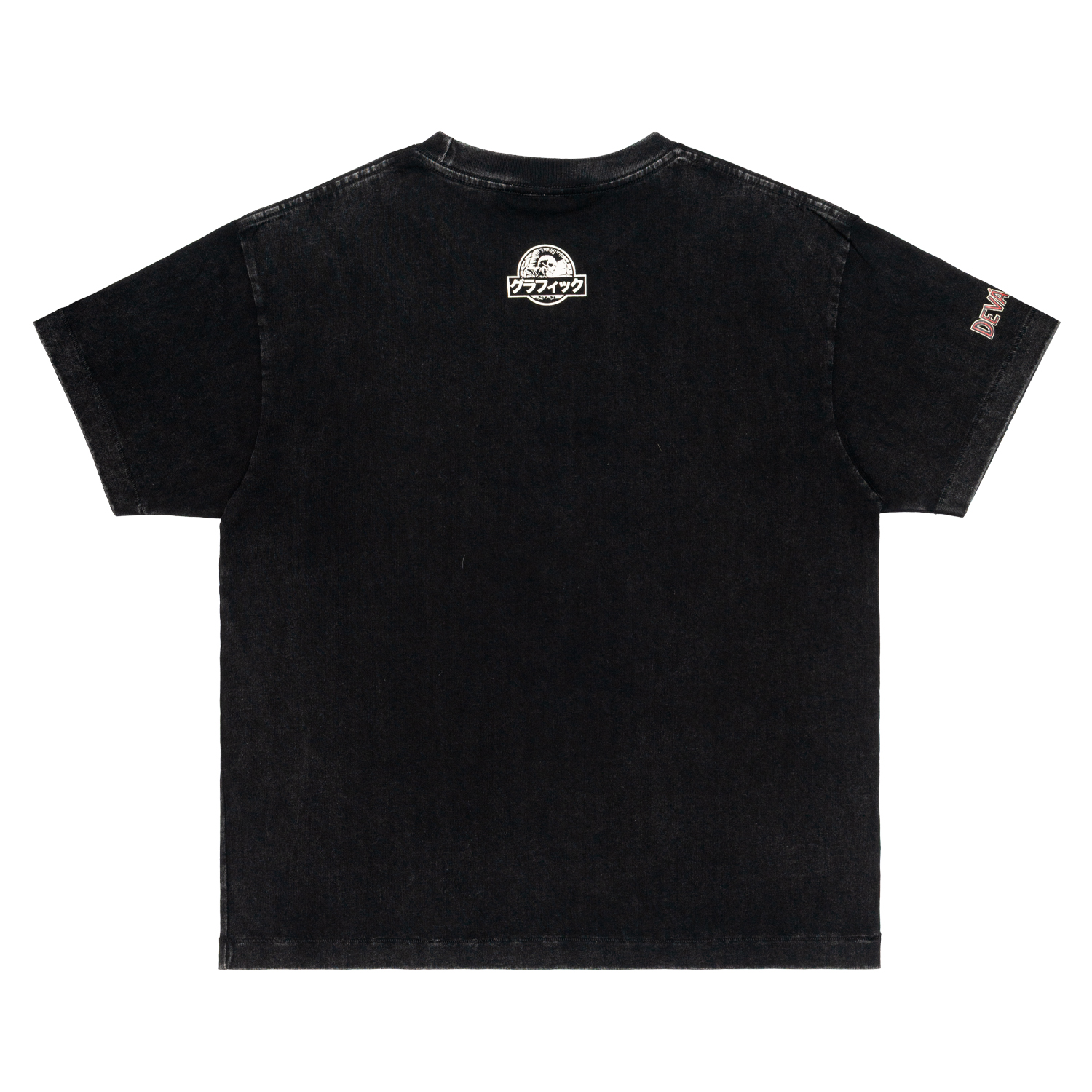 T-shirt Man Devastates fossiel gfx gewassen zwart
