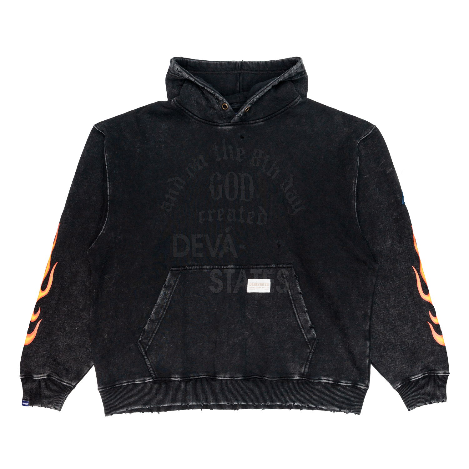 Men's Hoodie Devastates genesis Washed Black