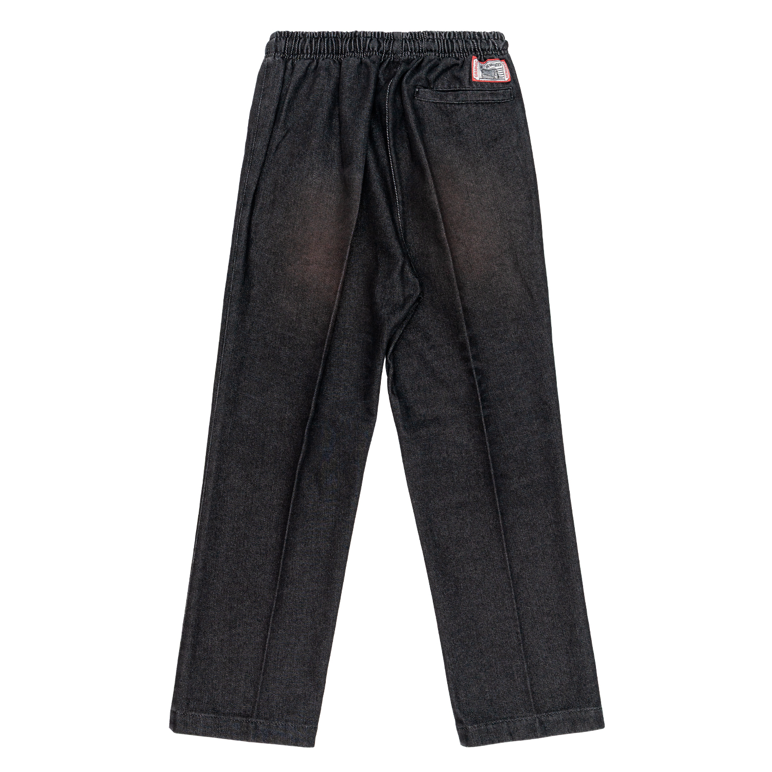 Mannenbroek Devastates centrum Gepleit Denim gewassen zwart
