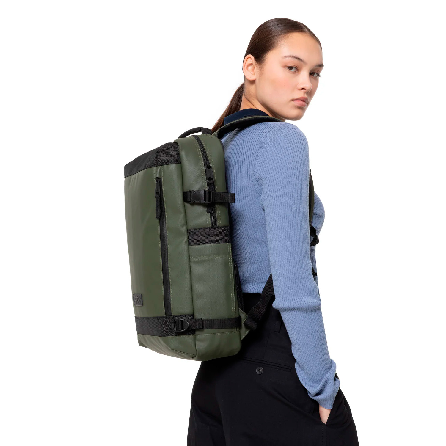 Zaino Adulto unisex Eastpak Tecum M CNNCT TOP KHAKI 