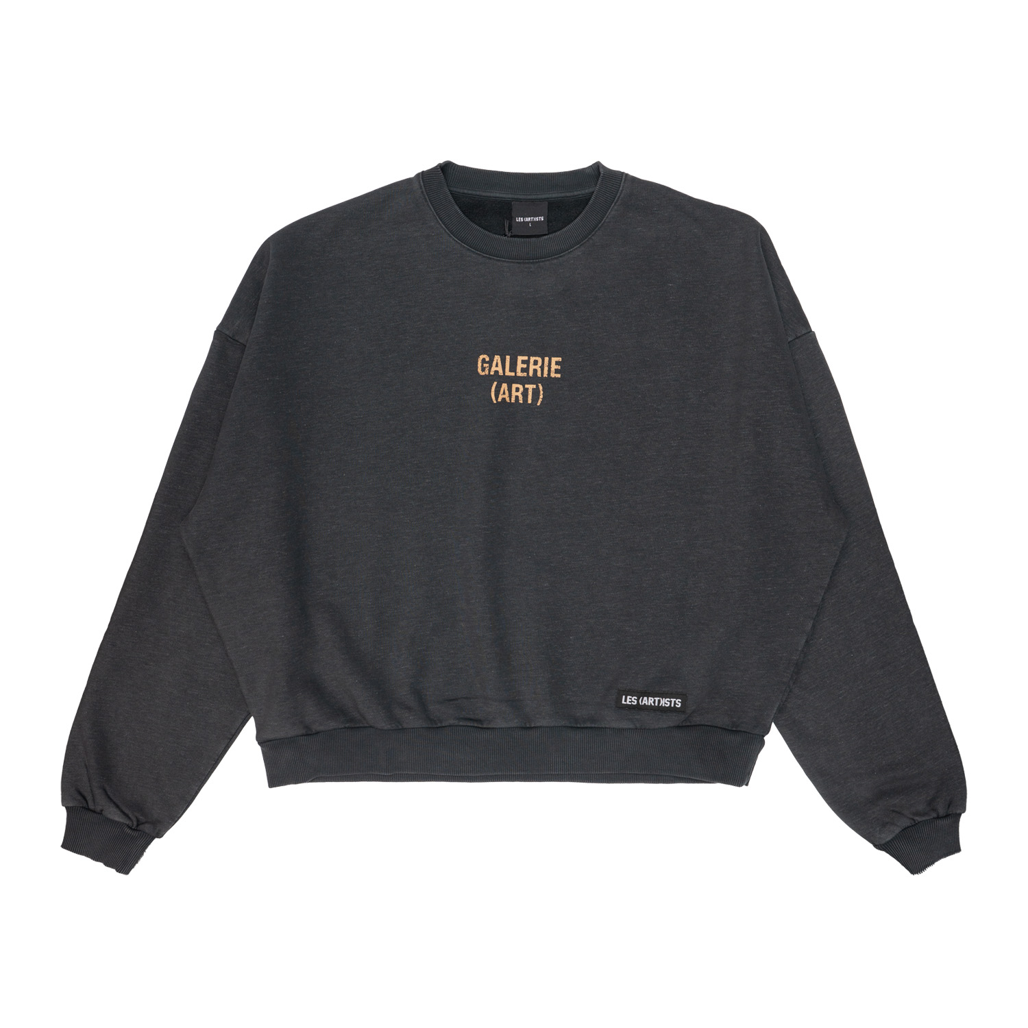 Men's sweatshirt Les (art)ists Paris Galerie Stone Wash Black
