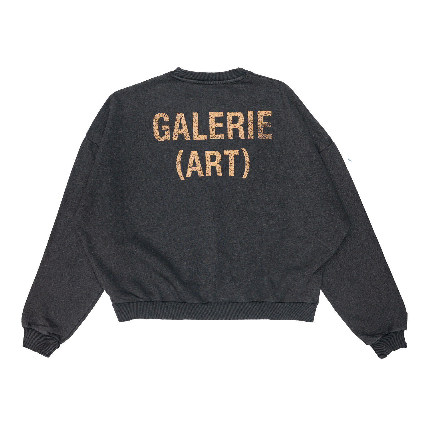 Men's sweatshirt Les (art)ists Paris Galerie Stone Wash Black