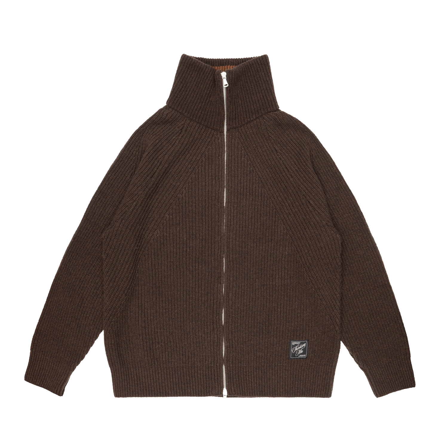 Men's sweater Thinking Mu Brown wool Ekaiz sweater